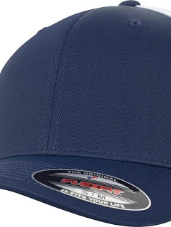 Flexfit 6533/6533T 6-panelová sieťovaná čiapka 55.6533 tmavomodrá/biela