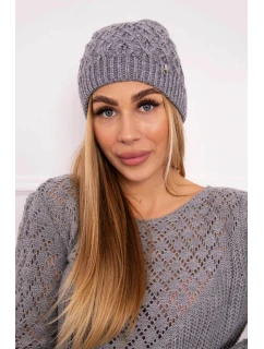 Fleecová čiapka Roma K224 tmavo šedá