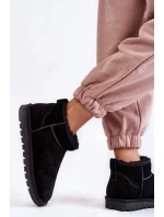 Dámské semišové nízké boty do sněhu Černe model 21601975 - Boto Dámské semišové nízké boty do sněhu Černe model 21601975 - Boto