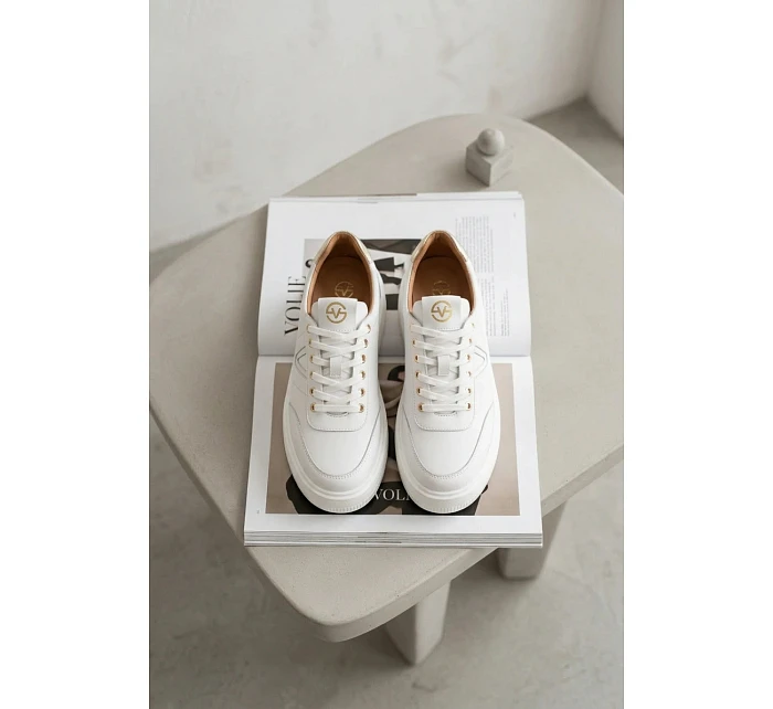 Kožené dámské tenisky na platformě Vinceza 39976 bílé Kožené dámské tenisky na platformě Vinceza 39976 bílé