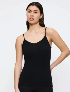 Beauty Layers Spaghetti Top Wool - BLACK - TRIUMPH BLACK - TRIUMPH