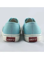 Světle modré dámské šněrovací tenisky model 17134064 - ANDY-Z Světle modré dámské šněrovací tenisky model 17134064 - ANDY-Z