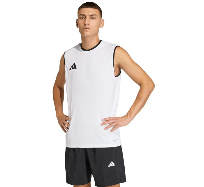 Pánske tričko adidas Entrada 26 Sleeveless Jersey white KB3928