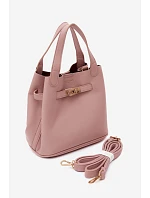 Dámská taška kufřík s z imitace kůže Růžová model 22221049 - Flora&Co Dámská taška kufřík s z imitace kůže Růžová model 22221049 - Flora&Co