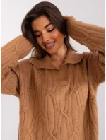 Sweter AT SW  camelowy model 19005998 - FPrice