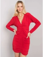 Šaty DHJ SK model 16732119 červená - FPrice Šaty DHJ SK model 16732119 červená - FPrice