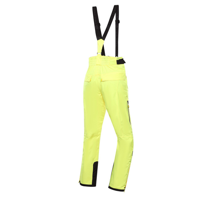 Pánske lyžiarske nohavice s ptx membránou ALPINE PRO LERMON nano yellow
