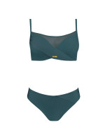 Dámske dvojdielne plavky Fashion10 S1002N-7 tm. zelené - Self