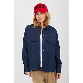 Košeľa s dlhým rukávom model 224205 Taliansko Moda Košeľa s dlhým rukávom model 224205 Taliansko Moda