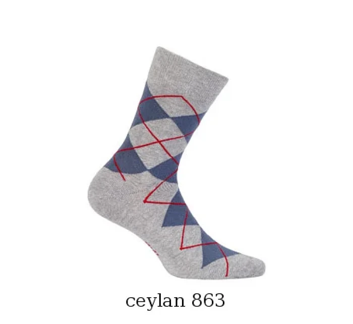 Pánske ponožky Wola Perfect Man vzorované W 94N03 Casual