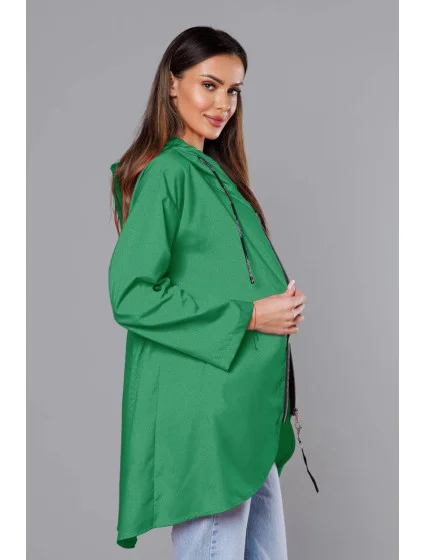 Zelený tenký asymetrický dámsky prehoz cez oblečenie (B8117-82)