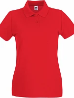 Fruit of the Loom Lady-Fit Premium Polo Dámske piqué polo 16.3030 červené