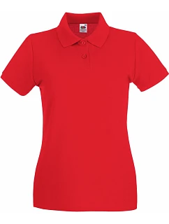 Fruit of the Loom Lady-Fit Premium Polo Dámske piqué polo 16.3030 červené