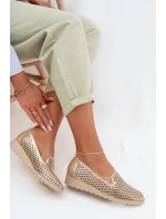 Dámské síťované polobotky Zlaté model 22027646 - Boto