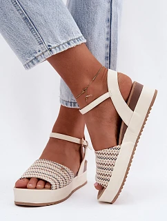 Dámske sandále na platforme Wrangler 20261076.99Q Light Beige