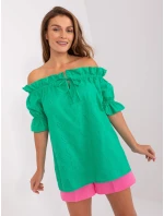 Bluzka LK BZ model 18714289 zielony - FPrice Bluzka LK BZ model 18714289 zielony - FPrice