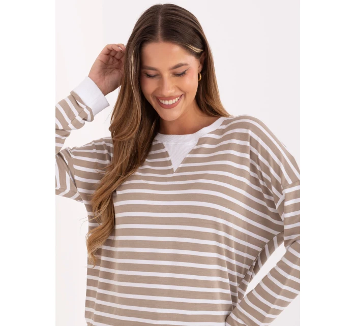 Bluzka RV BZ model 21406708 ciemny bezowy - FPrice