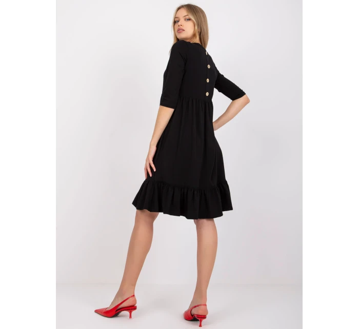 Šaty RV SK model 17047303 černá - FPrice Šaty RV SK model 17047303 černá - FPrice
