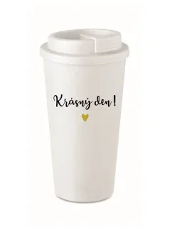 KRÁSNÝ DEN! - bílý termohrnek 475 ml
