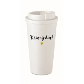 KRÁSNÝ DEN! - bílý termohrnek 475 ml