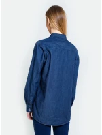 Big Star Košeľa s dlhým rukávom 145676 Dark Jeans-603