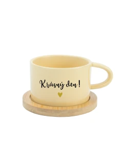 žlutý hrníček 200 ml model 21819223 - Giftela