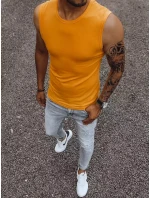 Pánské tričko bez rukávů s potiskem oranžové Dstreet model 21965023 - FashionStreet