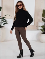 Dámské kalhoty hnědé Dstreet model 21971919 - FashionStreet