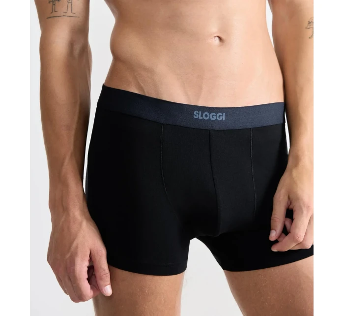 Pánske boxerky EVER Ease Short 2P - BLACK - black 0004 - SLOGGI Pánske boxerky EVER Ease Short 2P - BLACK - black 0004 - SLOGGI