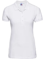 Dámské elastické piqué polo 10. white model 22473793 - Russell Athletic Dámské elastické piqué polo 10. white model 22473793 - Russell Athletic