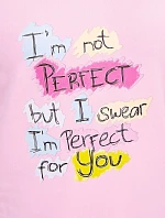 Blúzka s potlačou Perfect powder pink