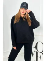 Izolovaná bavlnená súprava, mikina + nohavicami Brooklyn čierny