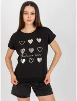 Bluzka RV BZ model 18633970 czarny - FPrice Bluzka RV BZ model 18633970 czarny - FPrice