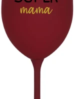 SUPER MÁMA - bordovy pohár na víno 350 ml