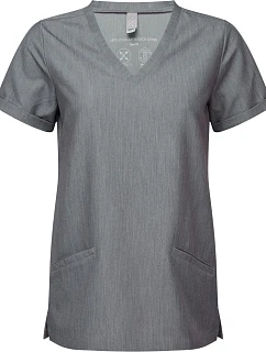 Onna NN 310 Dámsky strečový sveter s výstrihom do V 39.N310 dynamo grey