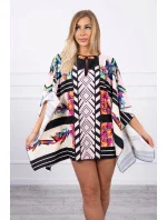 šaty s vázáním v pudrově růžové model 18746604 - K-Fashion šaty s vázáním v pudrově růžové model 18746604 - K-Fashion