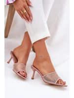 Zdobione Klapki Na Szpilce Szampańskie Ennoriel