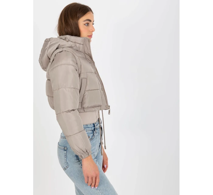 Dámska bunda NM KR D2 3869 13P tmavo lila