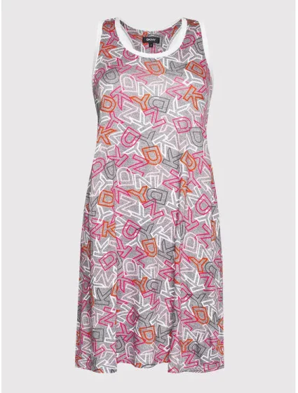 Dámska krátka nočná košieľka YI2622537 - 040 Sivá - DKNY