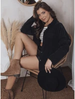 Dámska manšestrová košeľa COVE black FashionStreet DY0367