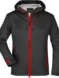 JN Dámská 3vrstvá softshellová bunda 02. black/red model 22529584 - Daiber