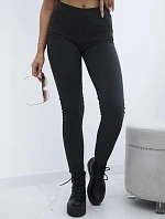 Bavlnené nohavice so zadnými vreckami graphite