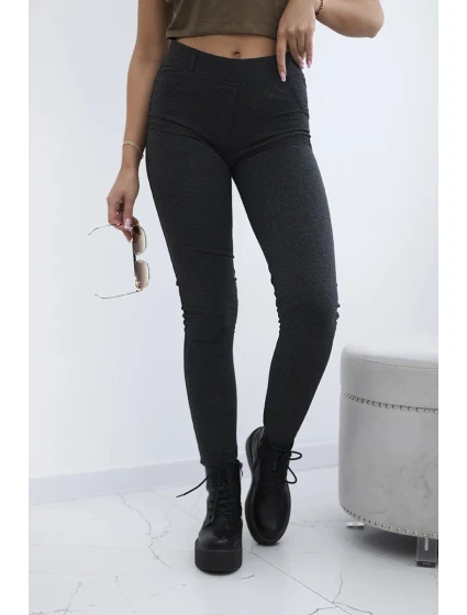 Bavlnené nohavice so zadnými vreckami graphite Bavlnené nohavice so zadnými vreckami graphite