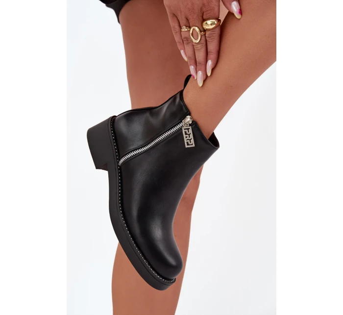 Zateplené Nízké Boty Dámské S Černé model 21706768 - Boto Zateplené Nízké Boty Dámské S Černé model 21706768 - Boto