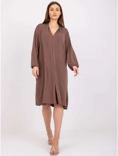 Dámske šaty Dress-EM-SK-604.10P-hnedá