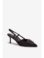 Sandále na podpätku model 224464 Krok vo veľkom štýle