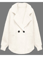 Krátky prehoz cez oblečenie typu alpaka v smotanovej farbe (CJ65)