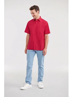 Popelínová košile s krátkým rukávem 11. classic red model 22475558 - Russell Athletic