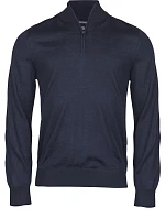 Tee Jays TJ 6010 Pánsky sveter s 1/4 zipsom 18.6010 tmavomodrý