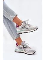 Sneakersy Buty Sportowe Damskie D.Franklin DFSH378006 Srebrne